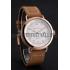 Hamilton Navy Pioneer White Dial Rose Gold Case Light Brown Leather Strap