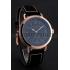 Hamilton Navy Pioneer Small Second Black Dial Rose Gold Case Black Leather Strap