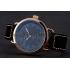 Hamilton Navy Pioneer Small Second Black Dial Rose Gold Case Black Leather Strap