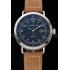 Replica Hamilton Navy Pioneer Black Dial Stainless Steel Case Light Brown Leather Strap