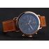 Hamilton Navy Pioneer Chrono Black Dial Rose Gold Case Brown Leather Strap Replica