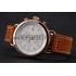 Replica Hamilton Navy Pioneer Chrono White Dial Rose Gold Case Brown Leather Strap