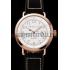 Hamilton Navy Pioneer White Dial Rose Gold Case Black Leather Strap