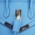 Hermes Original leather 6089 Ladies Handbag Blue