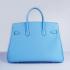 Hermes Original leather 6089 Ladies Handbag Blue