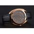 Hermes Dressage Light Brown Dial Rose Gold Case Black Leather Strap