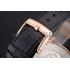 Hermes Dressage Light Brown Dial Rose Gold Case Black Leather Strap