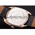 Hermes Dressage Light Brown Dial Rose Gold Case Black Leather Strap