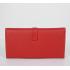 Hermes Wallet H2035 Wallet Lambskin Red