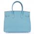 Hermes Original leather HB35 Ladies Handbag Blue