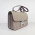 Hermes Constance H020 Cross Body Bag Cow Leather Grey