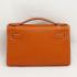 Cheap Hermes Clutches HK22 Briefcase Cow Leather Orange