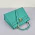 Hermes Original leather 6108 2way Lambskin Green