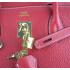 Hermes Birkin 6099 Handbag Cow Leather Red