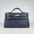 Hermes Clutches H008 Ladies Crocodile Blue