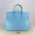 Hermes Birkin 6089 Ladies Cow Leather Blue Bag