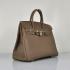 Hermes Original leather 6089 Handbag Lambskin Coffee