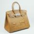 Hermes Birkin 1041 Handbag Cow Leather Apricot