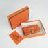 Hermes Wallet H022 Accessory Cow Leather Orange