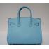 Hermes Birkin 62630 Ladies Handbag Blue Replica HM01396