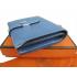 Hermes Wallet H006 Ladies Cow Leather Blue