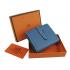 Hermes Wallet H006 Ladies Cow Leather Blue