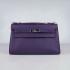 Cheap Hermes Clutches H008 Briefcase Cow Leather Purple Handbag