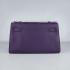 Cheap Hermes Clutches H008 Briefcase Cow Leather Purple Handbag