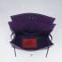 Cheap Hermes Clutches H008 Briefcase Cow Leather Purple Handbag