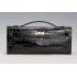 Hermes Kelly Longue Clutch Crocodile Leather Black  608165