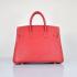 Hermes Original leather 6089 Handbag Lambskin Red