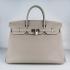 Hermes Birkin 6099 Handbag Cow Leather Grey