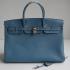 Hermes Birkin 61642 Ladies Handbag Blue