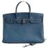 Hermes Birkin 61642 Ladies Handbag Blue