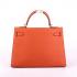 Hermes Original leather HK32 Ladies Handbag Orange