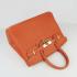 Cheap Hermes Birkin 6088 Handbag Cow Leather Orange