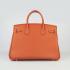 Cheap Hermes Birkin 6088 Handbag Cow Leather Orange