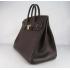 Hermes Birkin 6099 Handbag Cow Leather Brown