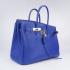 Hermes Original leather 6089 Handbag Lambskin Blue