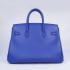 Hermes Original leather 6089 Handbag Lambskin Blue