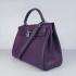 Hermes Kelly 6108 Ladies Lambskin Purple Handbag