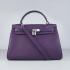 Hermes Kelly 6108 Ladies Lambskin Purple Handbag