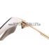 Hermes Studded Carriage Detail White Frame Sunglasses  308096