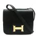 Hermes Constance H2098 Ladies Cow Leather Black