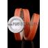 Hermes  MOP Dial Orange Elongated Leather Strap