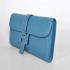 Hermes Clutches 1053 Evening Bag Cow Leather Blue