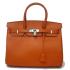 Hermes Birkin 62640 Handbag Cow Leather Orange