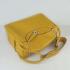 Hermes Lindy 6208 Cross Body Bag Lambskin Yellow