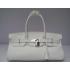 Hermes Birkin 62642 Handbag Cow Leather White