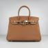 Hermes Birkin 6088 Handbag Cow Leather Coffee Replica